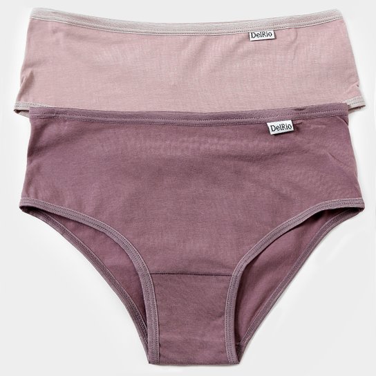 Kit Calcinha Del Rio Comfort c/ 2 Peças - Violeta+Rosa Menor preço em Kit Calcinha Del Rio Comfort c/ 2 Peças - Violeta+Rosa