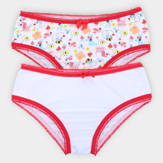 Kit Calcinha Infantil Lupo Lobinha KF Básica Feminina 2 Peças - Branco é ruim? Kit Calcinha Infantil Lupo Lobinha KF Básica Feminina 2 Peças - Branco é boa?