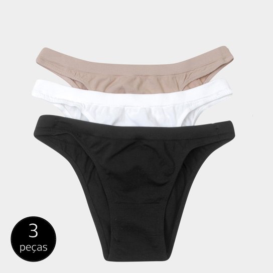 Kit Calcinha Tanga Trifil Básica c/ 3 Peças - Preto+Branco é ruim? Kit Calcinha Tanga Trifil Básica c/ 3 Peças - Preto+Branco é boa?