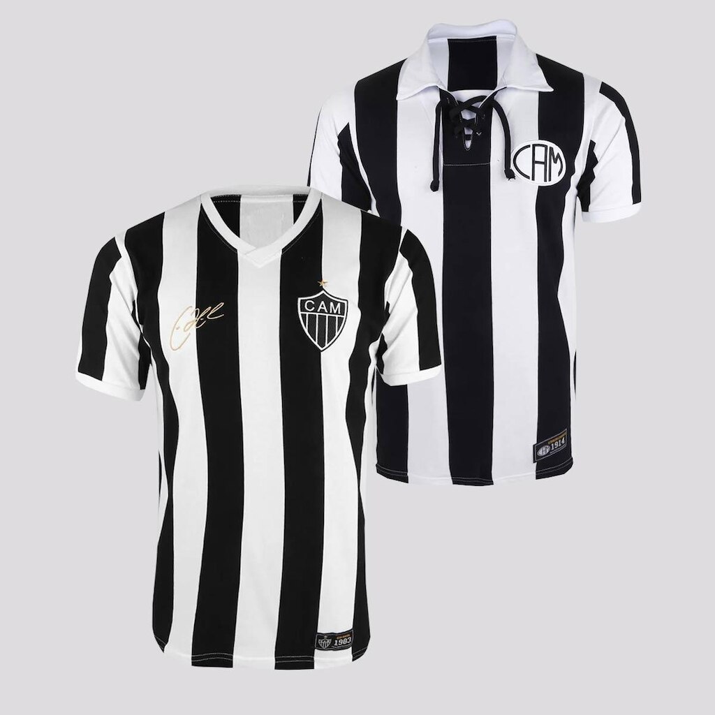 Kit Camisa Atlético Mineiro 1914 + Camisa Atlético Mineiro 1983 Éder