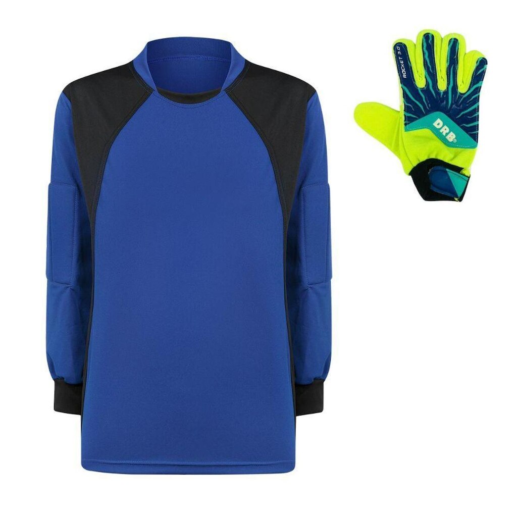 Kit Camisa de Goleiro Infantil Acolchoada + Luva DRB
