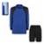 Kit Camisa E Bermuda  Para Goleiro  Com Proteção Acolchoada - Azul Royal+Preto