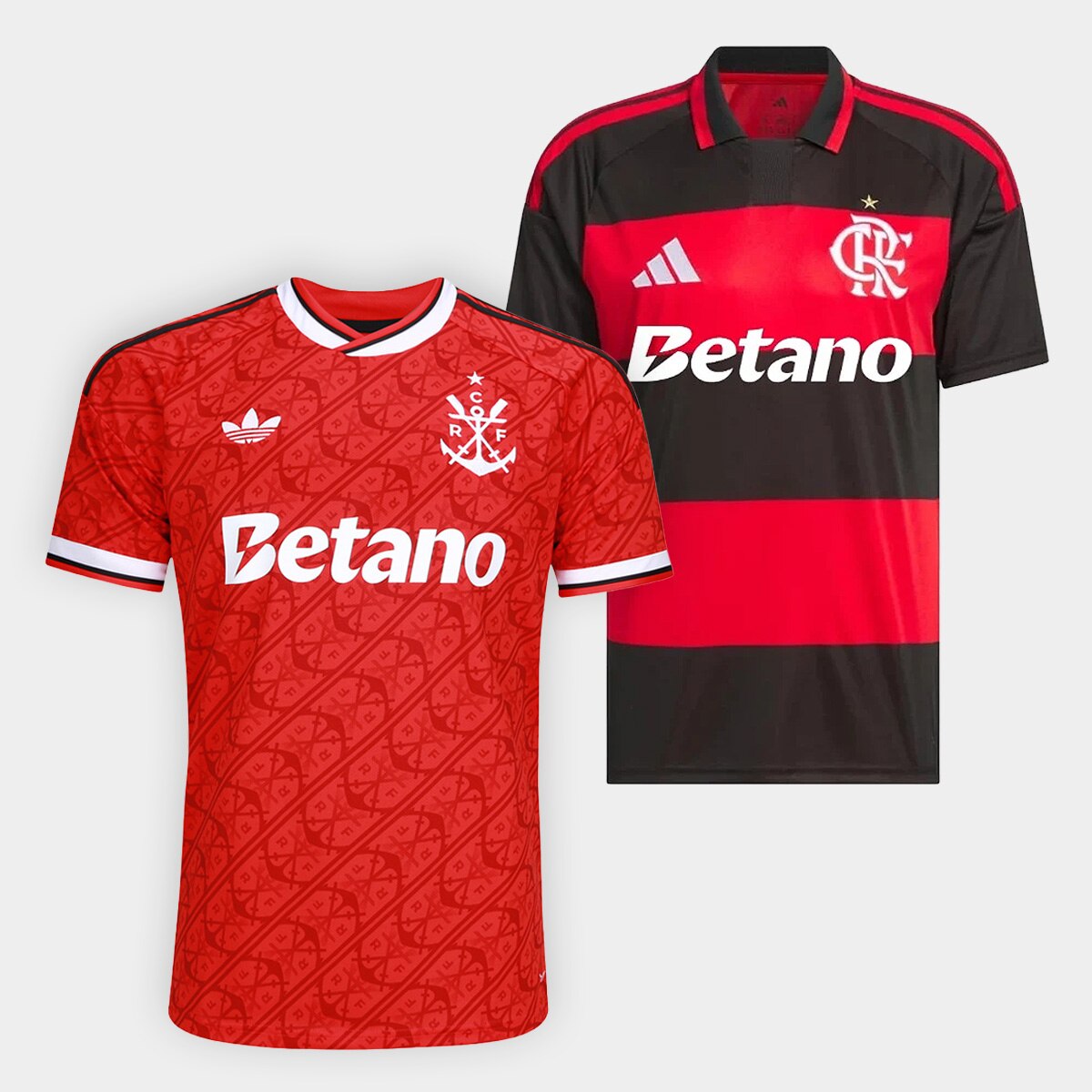 Kit Camisa Flamengo I + Camisa III 26/27 Torcedor Adidas Masculina
