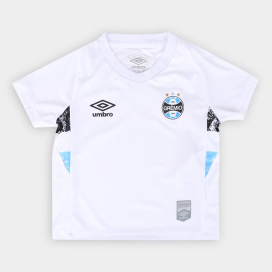 Kit Camisa Grêmio Infantil II 24/25 s/n° Torcedor Umbro + Calção Grêmio Infantil