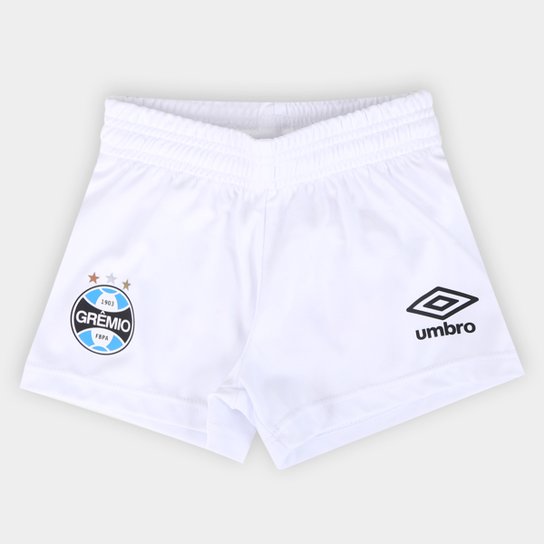 Kit Camisa Grêmio Infantil II 24/25 s/n° Torcedor Umbro + Calção Grêmio Infantil