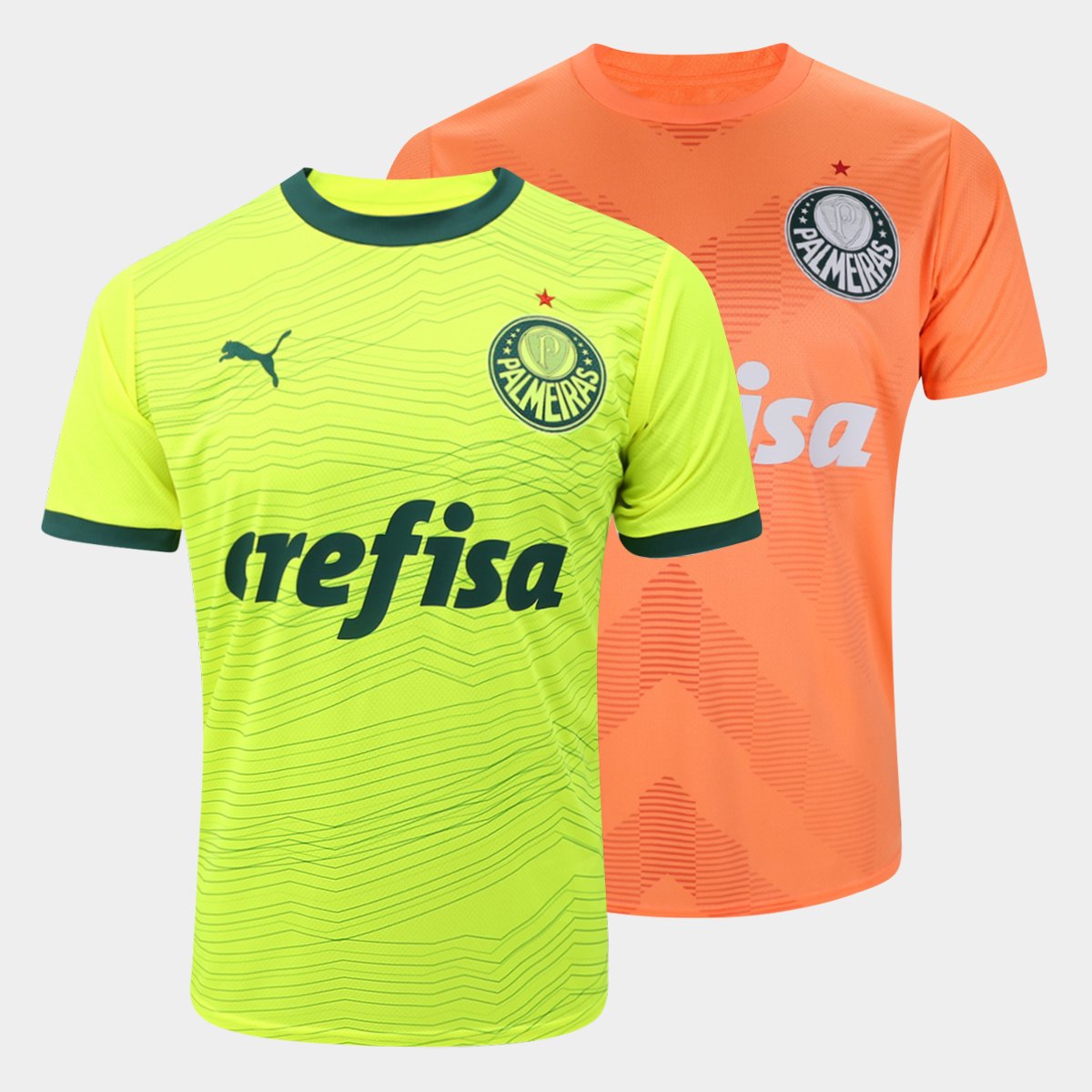 Kit Camisa Palmeiras III 23/24 + Camisa Palmeiras III 23/24 s/n° Goleiro Puma Masculina Menor preço em Kit Camisa Palmeiras III 23/24 + Camisa Palmeiras III 23/24 s/n° Goleiro Puma Masculina