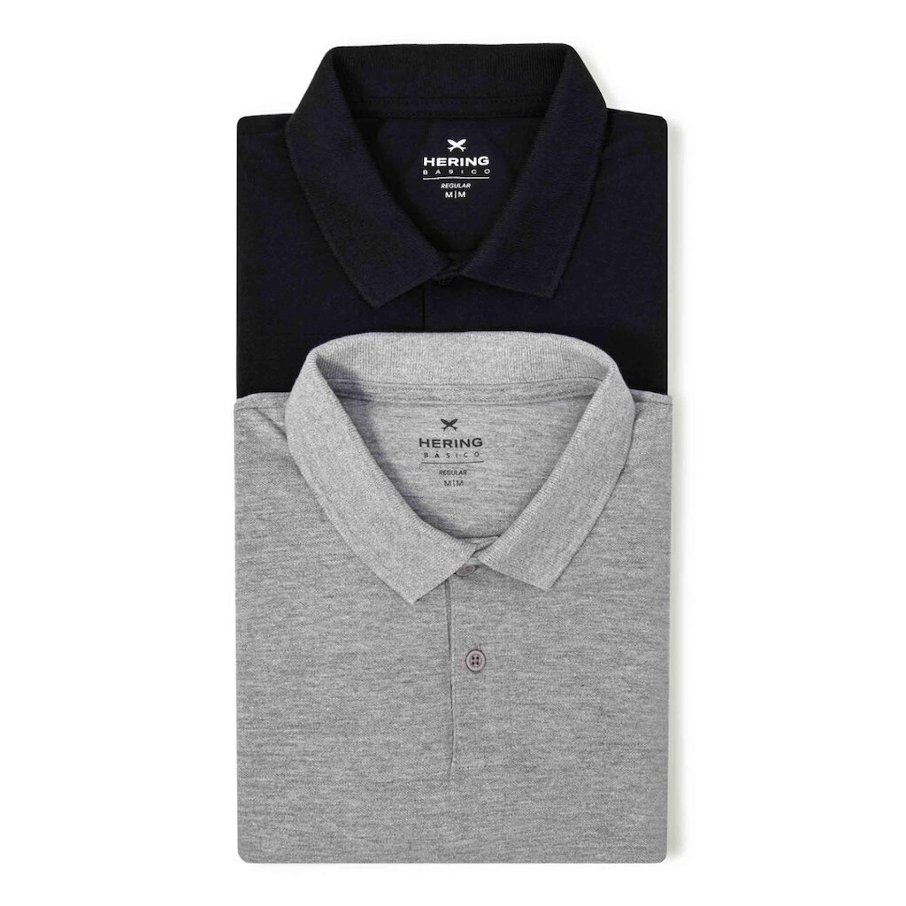 Kit Camisas Polo Hering Básicas Masculinas 2 Peças