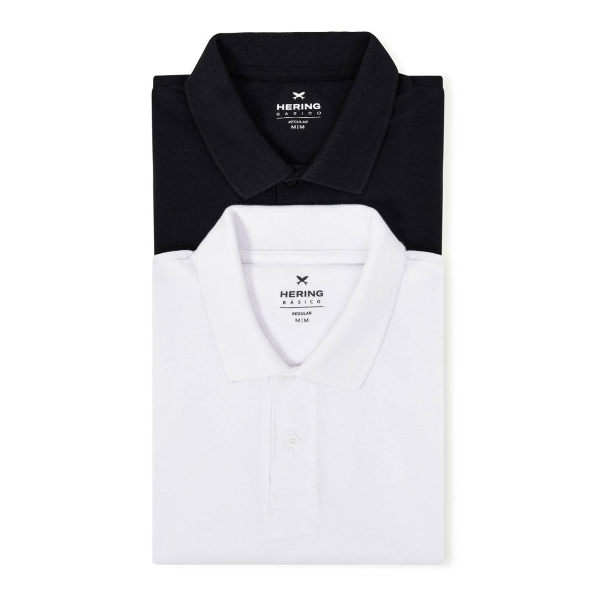 Kit Camisas Polo Hering Básicas Masculinas 2 Peças
