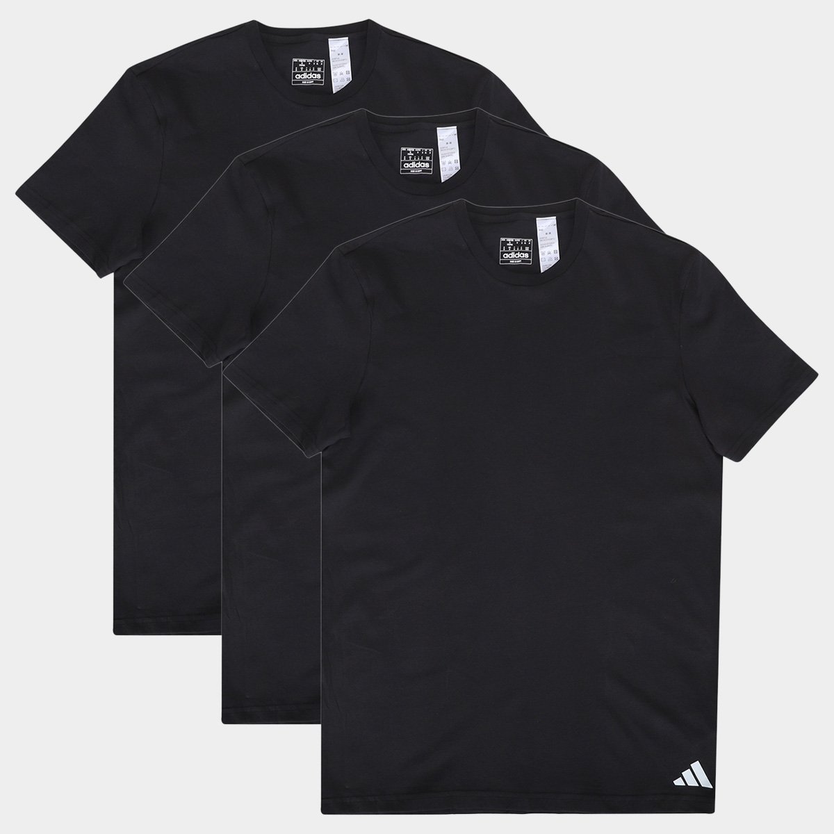 Kit Camiseta Adidas Básicas 3 Peças Masculino é ruim? Kit Camiseta Adidas Básicas 3 Peças Masculino é boa?