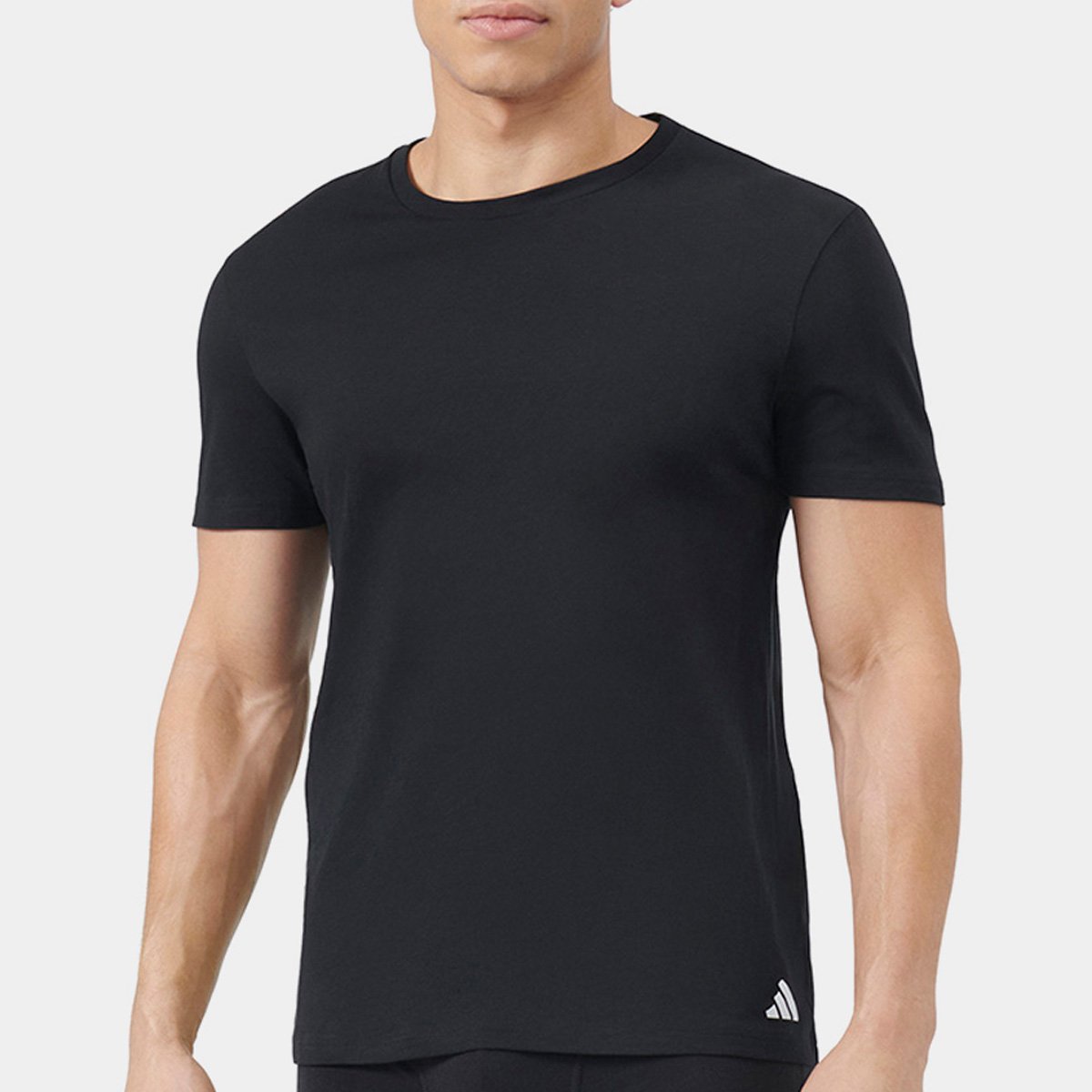 Kit Camiseta Adidas Básicas 3 Peças Masculino - 1