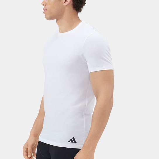 Kit Camiseta Adidas Básicas 3 Peças Masculino