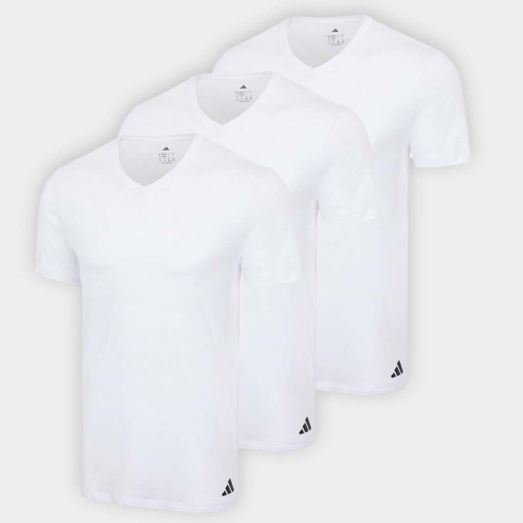 Kit Camiseta Adidas C/3 Peças Masculino