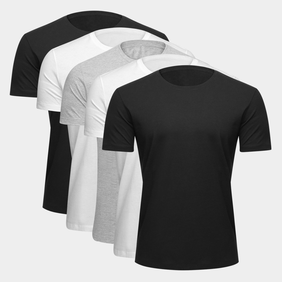 Kit Camiseta Básica Masculina c/ 5 Peças é ruim? Kit Camiseta Básica Masculina c/ 5 Peças é boa?