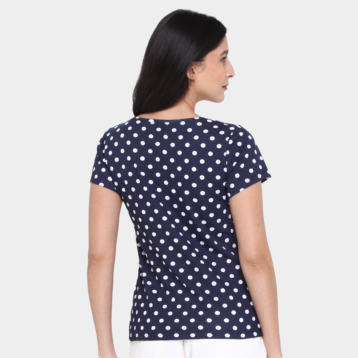 Kit Camiseta Básicos Poá c/ 2 Peças Feminina - 1