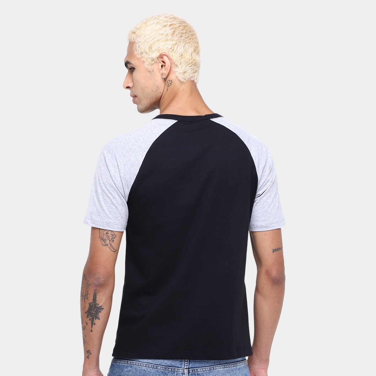 Kit Camiseta Básicos Raglan  2 Peças Masculina - 2