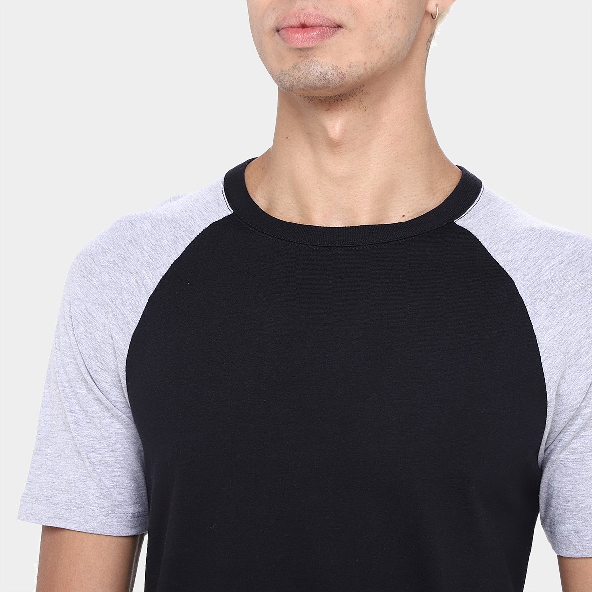 Kit Camiseta Básicos Raglan  2 Peças Masculina - 3
