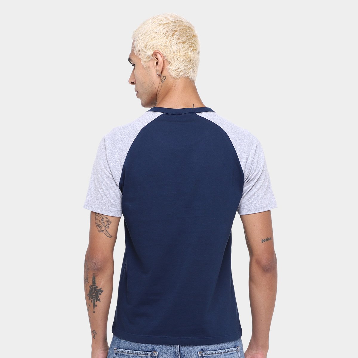 Kit Camiseta Básicos Raglan  2 Peças Masculina - 2