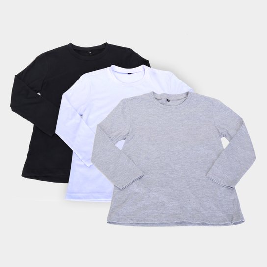 Kit Camiseta Bebê All Free Básica Manga Longa 3 Peças - Branco é ruim? Kit Camiseta Bebê All Free Básica Manga Longa 3 Peças - Branco é boa?