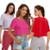 Kit Camiseta Cropped Feminina Iron com 3 Academia 874 - Colorido