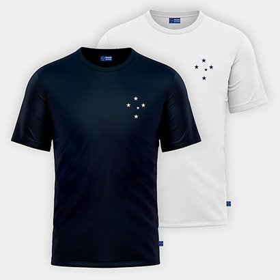 Kit Camiseta Cruzeiro Classic C/ 2 Masculina - Masculino