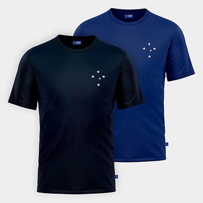 Kit Camiseta Cruzeiro Classic C/2 Masculina - Masculino