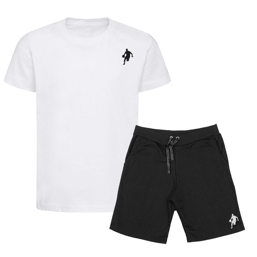 Kit Camiseta e Bermuda Moletom Dibre Plus Size Conjunto Masculino
