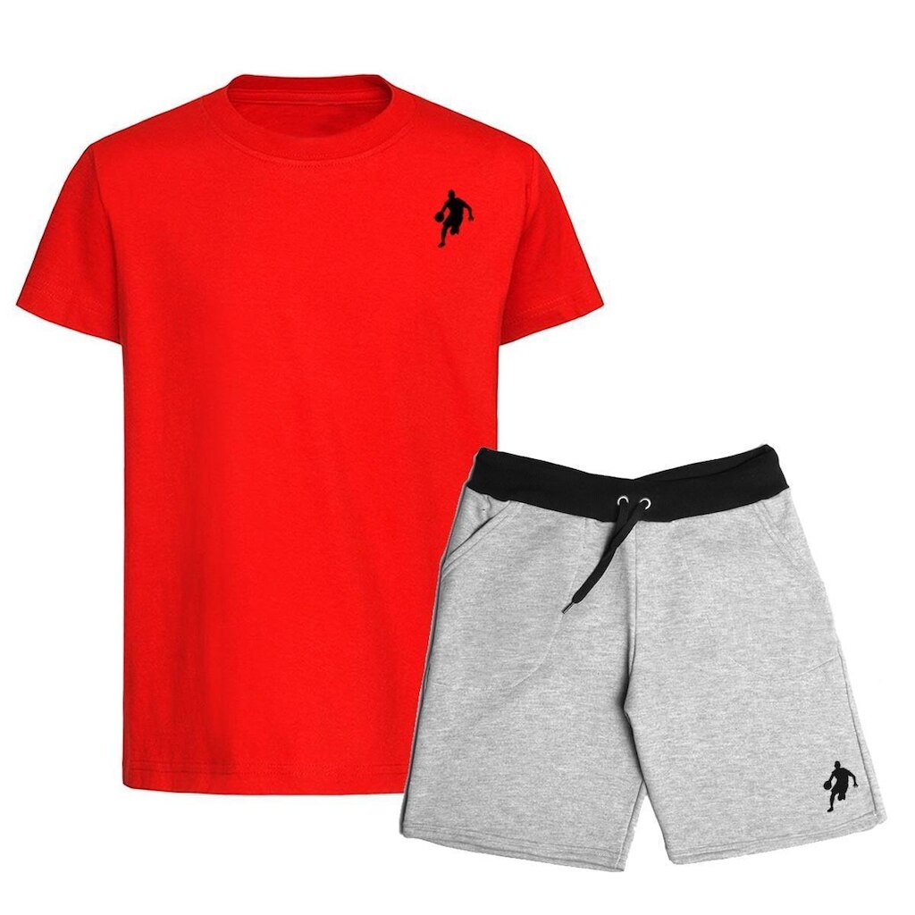 Kit Camiseta e Bermuda Moletom Dibre Plus Size Conjunto Masculino