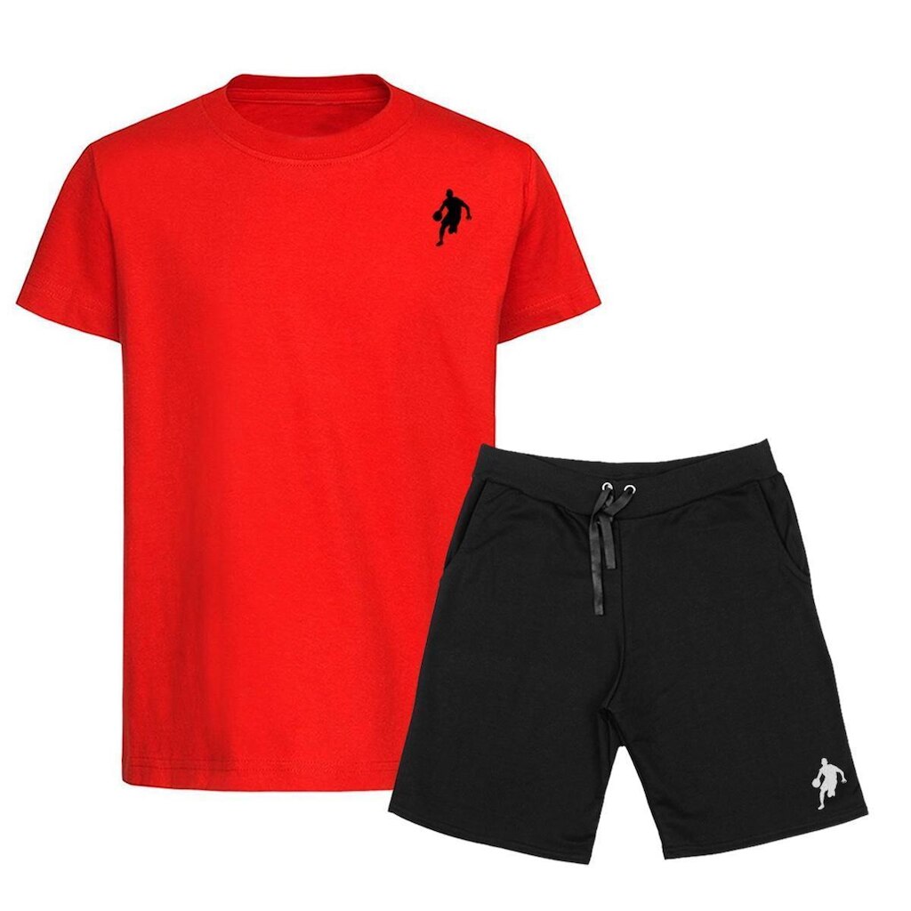Kit Camiseta e Bermuda Moletom Dibre Plus Size Conjunto Masculino
