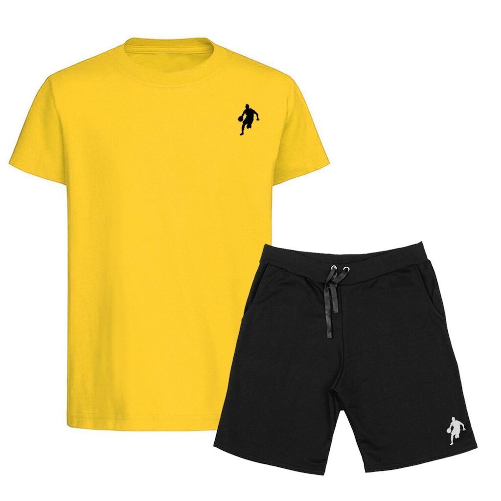 Kit Camiseta e Bermuda Moletom Dibre Plus Size Conjunto Masculino