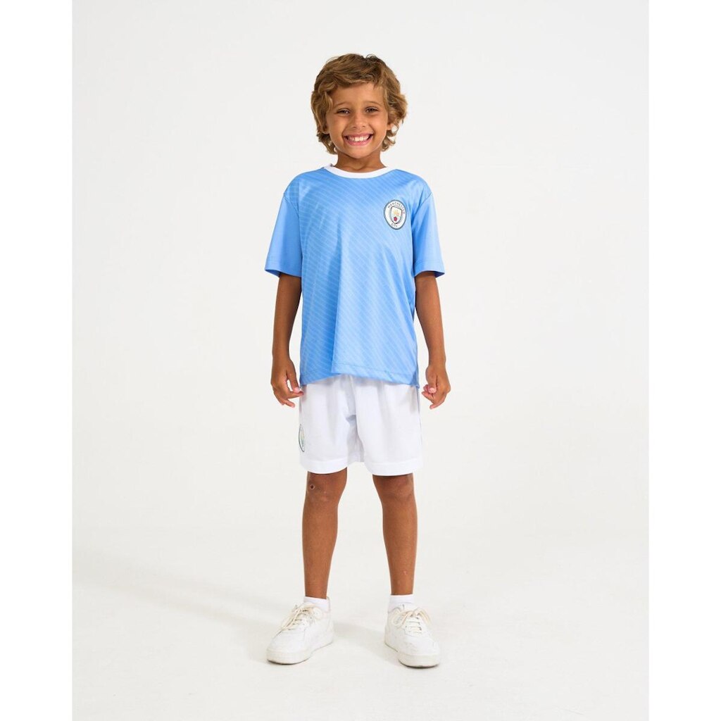 Kit Camiseta e Short Manchester City Infantil