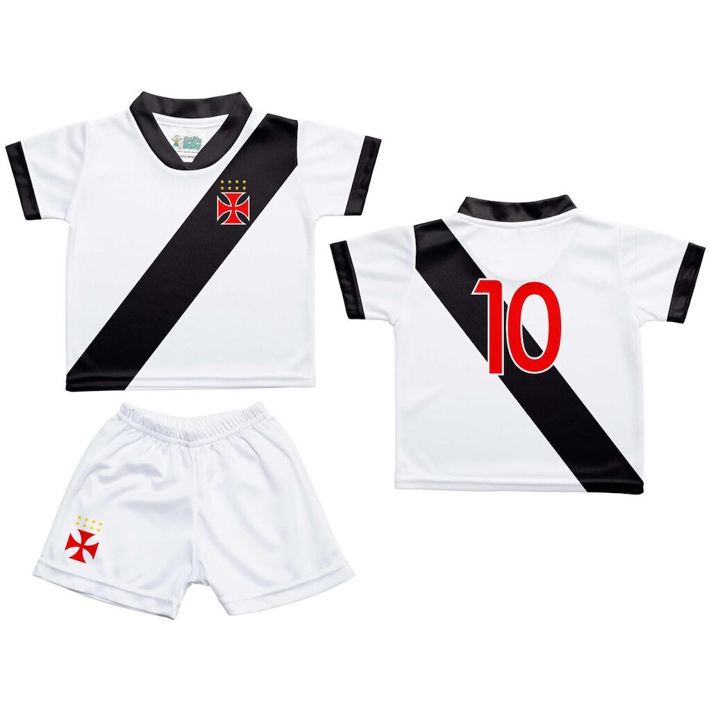 Kit Camiseta e Shorts Infantil Vasco - Torcida Baby