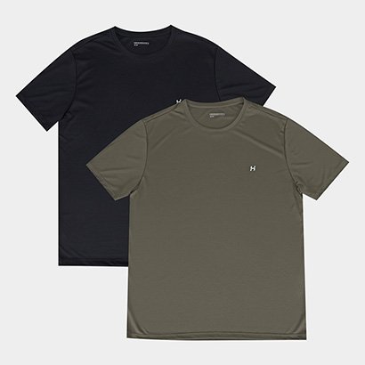 Kit Camiseta Hering C/ 2 Peças Masculina - Masculino