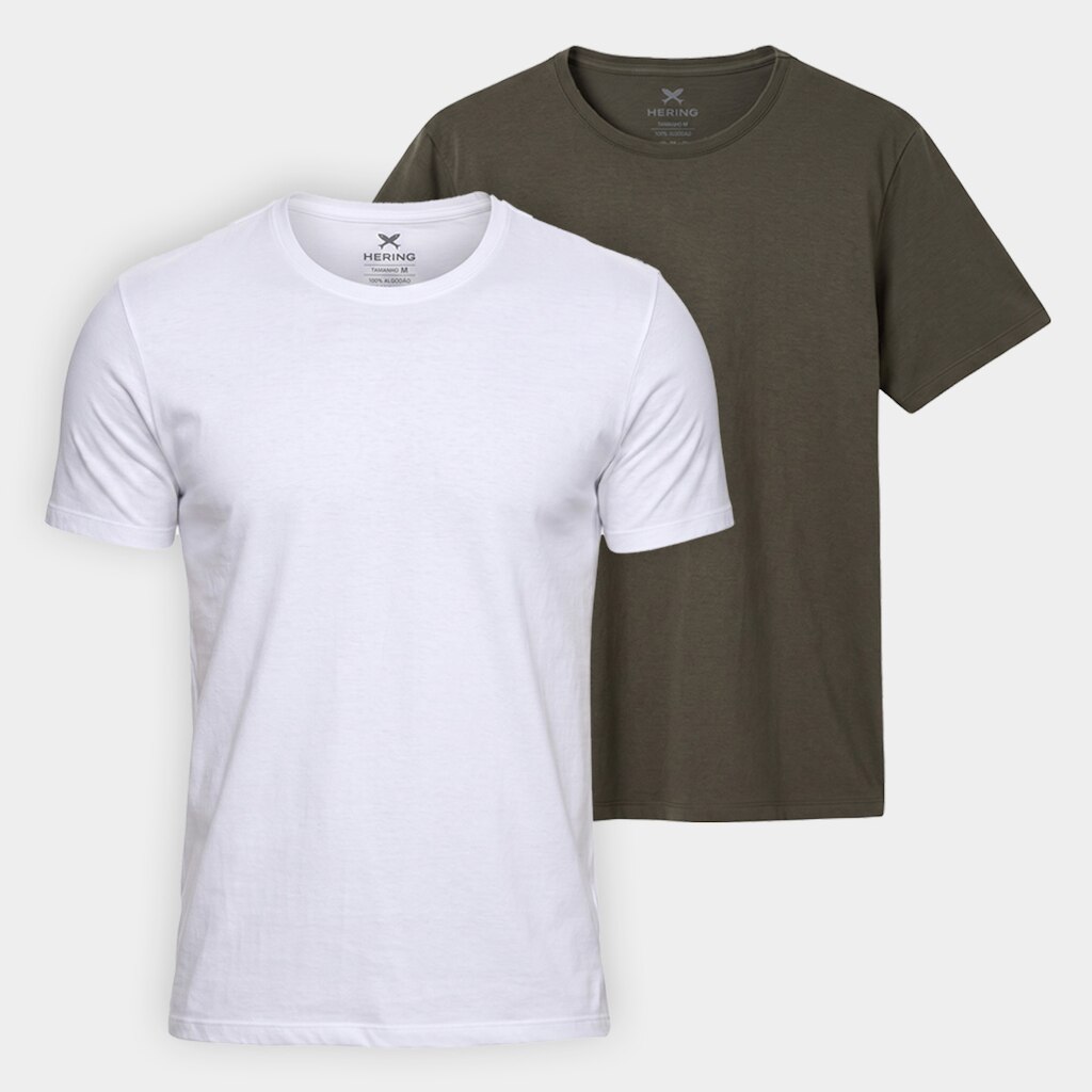 Kit Camiseta Hering Slim C/ 2 Masculina