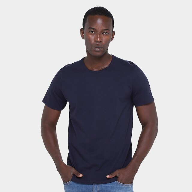 Kit Camiseta Hering Slim Masculina 5 Peças