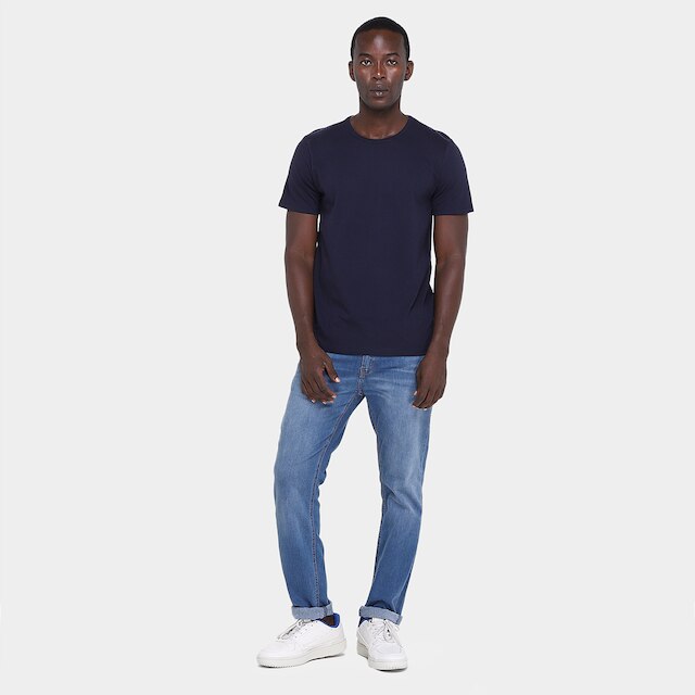 Kit Camiseta Hering Slim Masculina 5 Peças