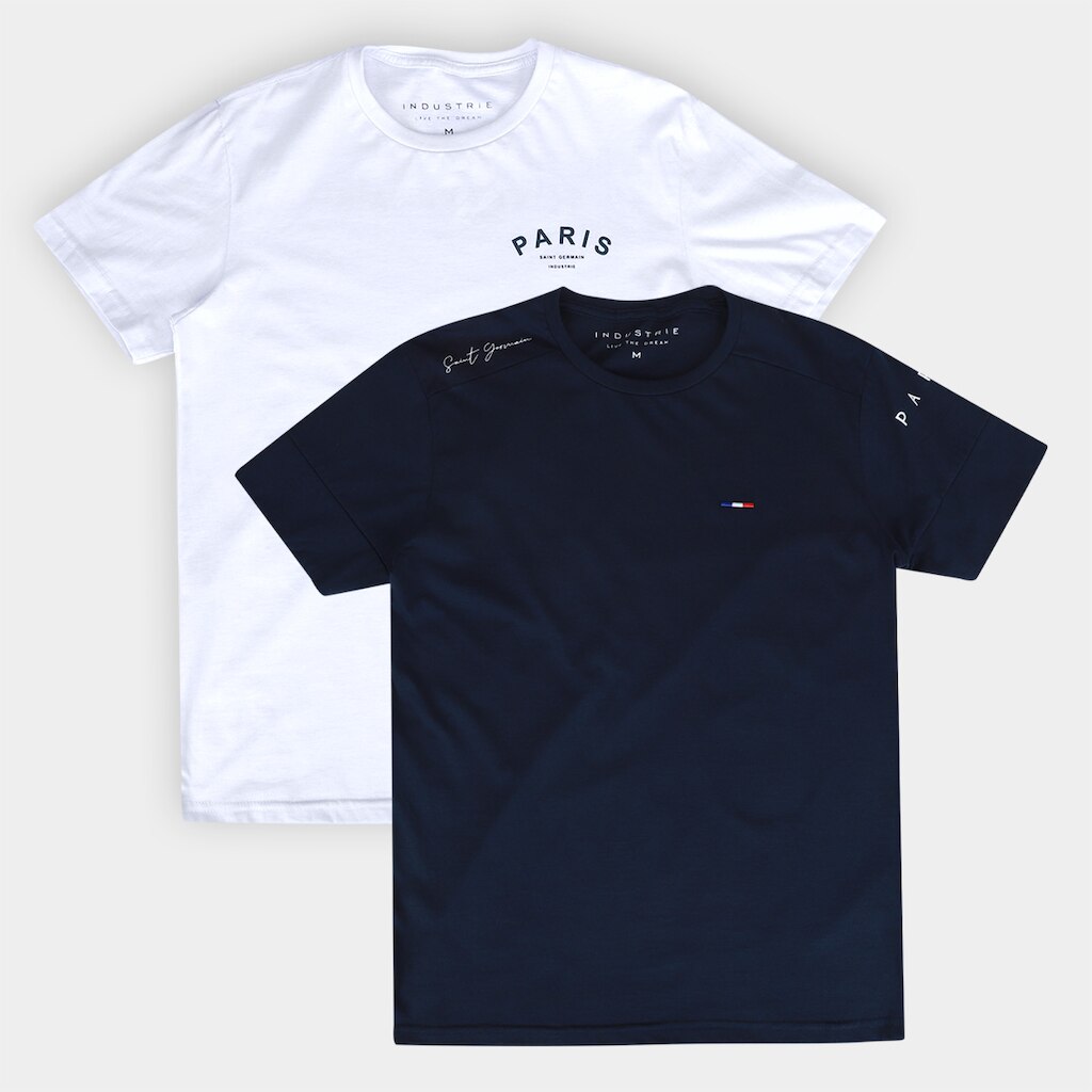Kit Camiseta Industrie 2 Peças Masculina