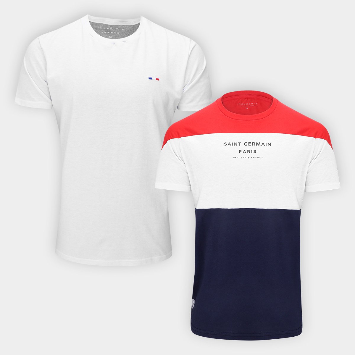 Kit Camiseta Industrie Coleção Masculina 2 Peças Menor preço em Kit Camiseta Industrie Coleção Masculina 2 Peças