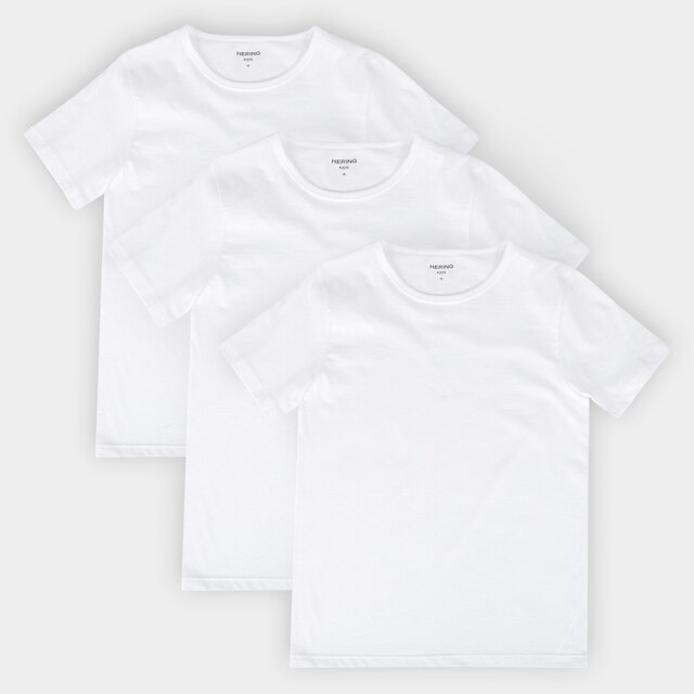 Kit Hering Kit Camiseta Infantil Hering 3 Peças - Branco | Netshoes