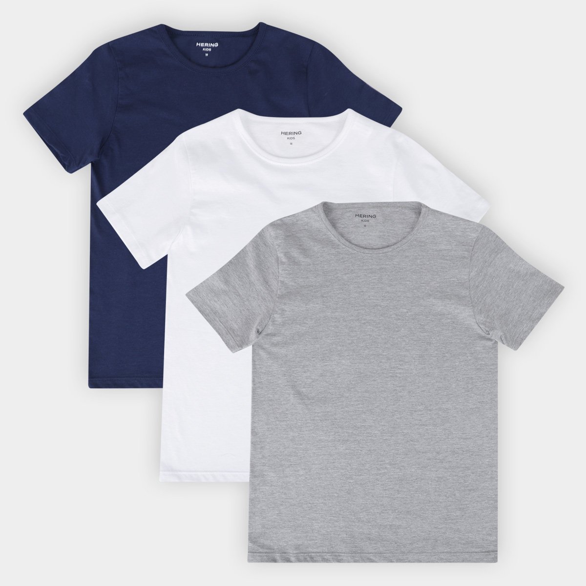 Kit Camiseta Infantil Hering 3 Peças Menor preço em Kit Camiseta Infantil Hering 3 Peças