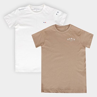 Kit Camiseta Infantil Industrie 2 PeçasMenino - Masculino