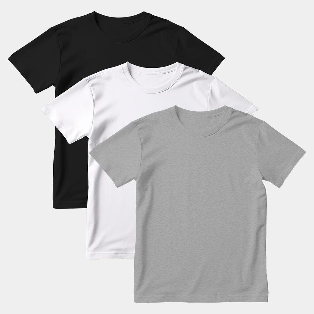 Kit Camiseta Infantil Techmalhas 3 Peças