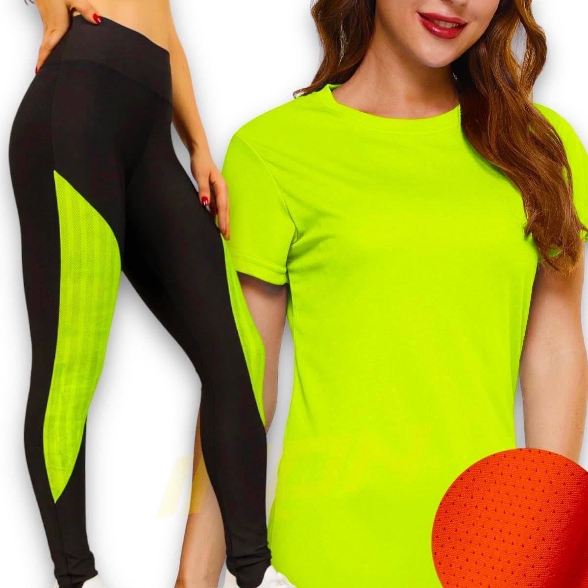 Kit Camiseta MALHA FRIA POLIAMIDA + Calça Leg Legging Corrida Academia Feminina 532 Menor preço em Kit Camiseta MALHA FRIA POLIAMIDA + Calça Leg Legging Corrida Academia Feminina 532