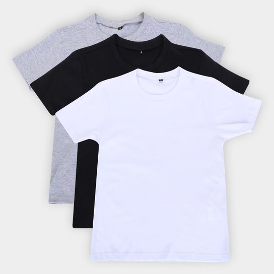 Kit Camiseta Manga Curta Infantil All Free Básica 3 Peças - Branco é ruim? Kit Camiseta Manga Curta Infantil All Free Básica 3 Peças - Branco é boa?