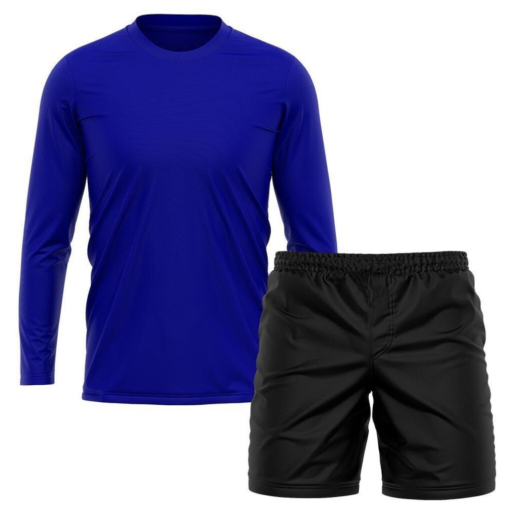 Kit Camiseta Manga Longa Poliamida + Short Bermuda Tactel
