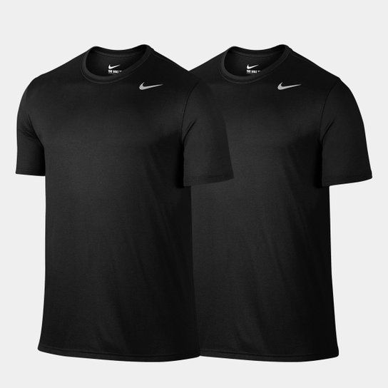 Kit Camiseta Nike Legend 2.0 Ss Masculina c/ 2 Peças - Preto Menor preço em Kit Camiseta Nike Legend 2.0 Ss Masculina c/ 2 Peças - Preto