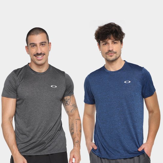 Kit Camiseta Oakley Ellipse Sports c/ 2 Peças Masculina - Preto+Marinho Menor preço em Kit Camiseta Oakley Ellipse Sports c/ 2 Peças Masculina - Preto+Marinho