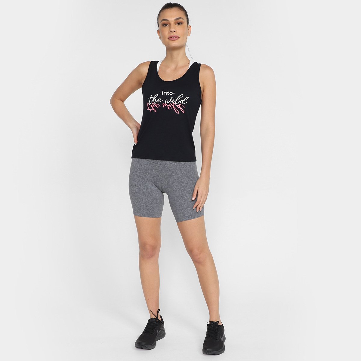 Kit Camiseta Regata Estilo Do Corpo Fit C/3 Feminina - 6