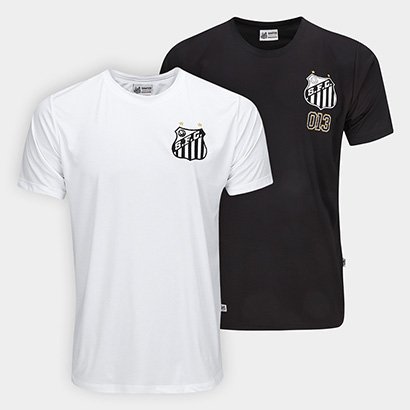 Kit Camiseta Santos EsportivaC/2 Masculina - Masculino