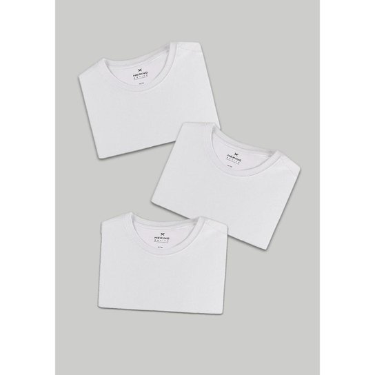 Kit Camisetas Hering Básicas Femininas 3 Peças