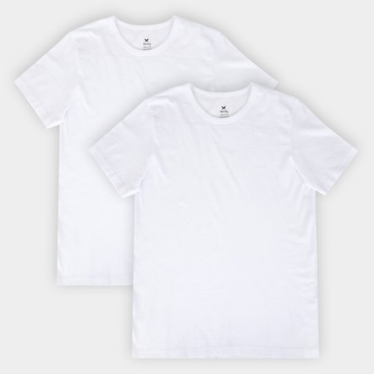 Kit Camisetas Hering Slim Básicas 2 Peças Masculino